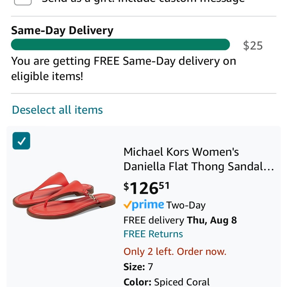 NWT - size 7 - Michael Kors - sandals